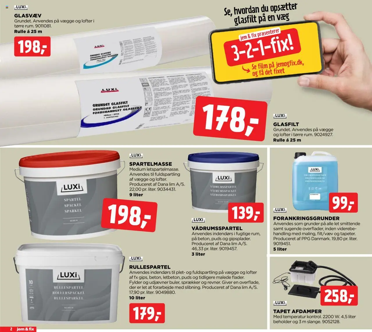 Jem & fix tilbudsavis – gyldig fra 21.09.2025 | Side: 2 | Produkter: Spartelmasse, Søm