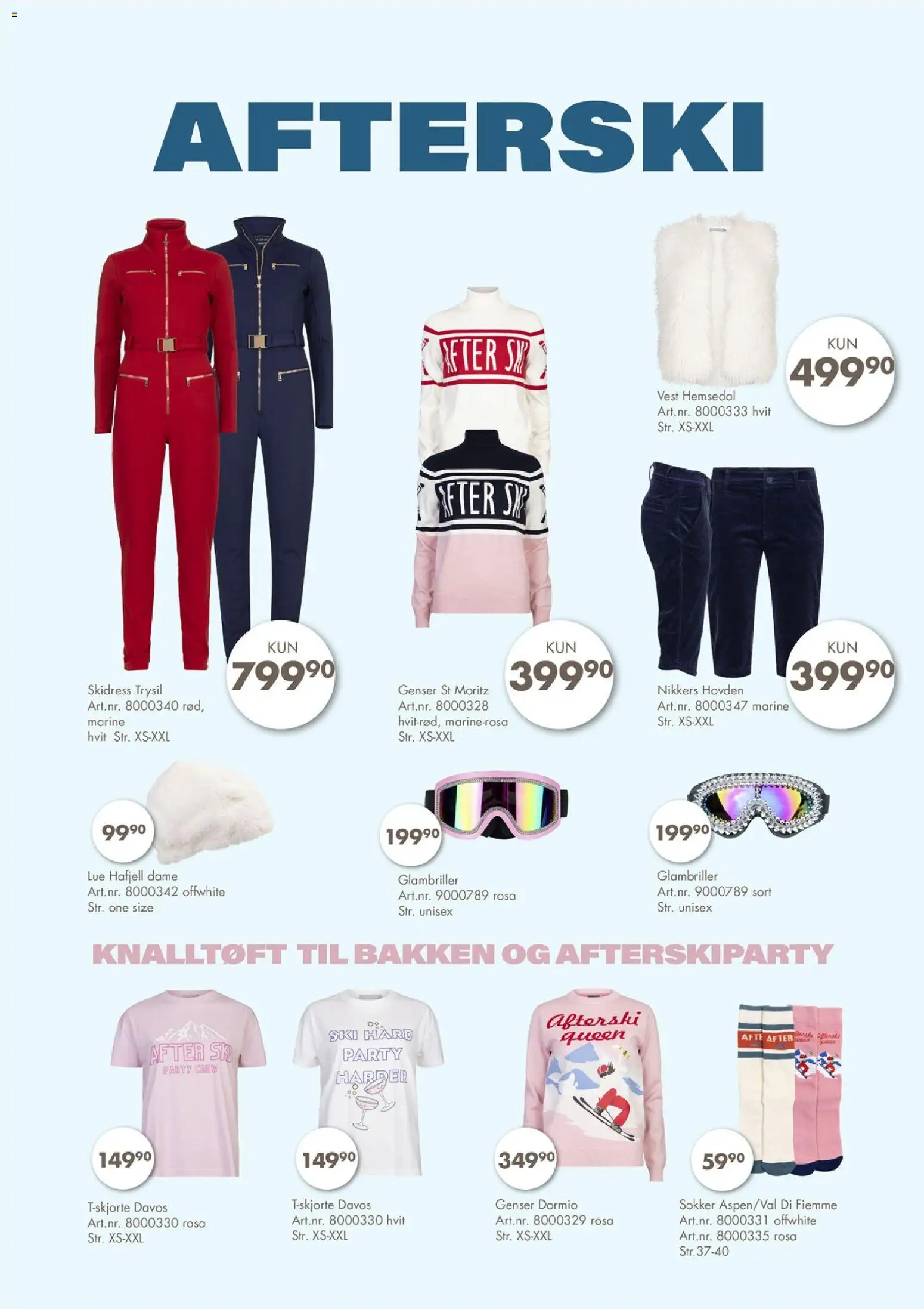 {H1} | Side: 4 | Produkter: Genser, Vest, Sokker, Lue