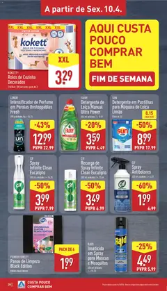 Pré-visualização Aldi folheto válido de 06.04.2026 | Página: 28 | Produtos: Perfume, Inseticida, Panos de limpeza, Detergente