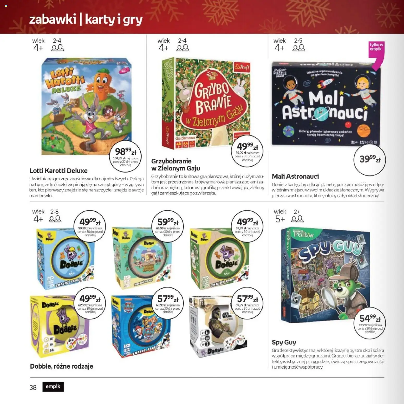 Empik promocje - Xmas Zabawki od 26.11.2025 | Strona: 38 | Produkty: Gra, Gry