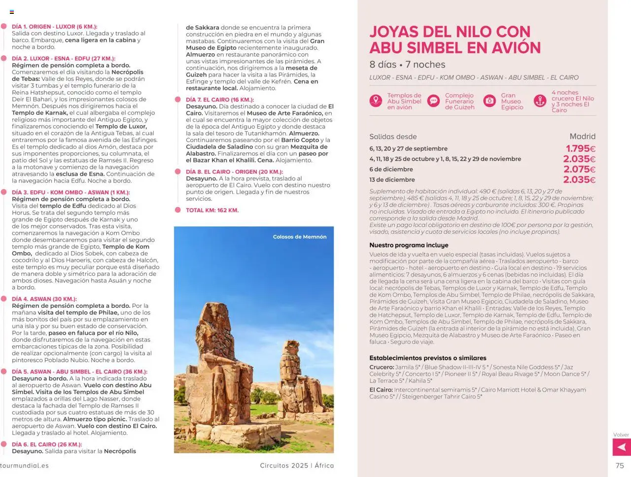 Viajes El Corte Inglés Circuitos exclusivos │ válido desde el 01.05.2025 | Página: 75 | Productos: Navegación