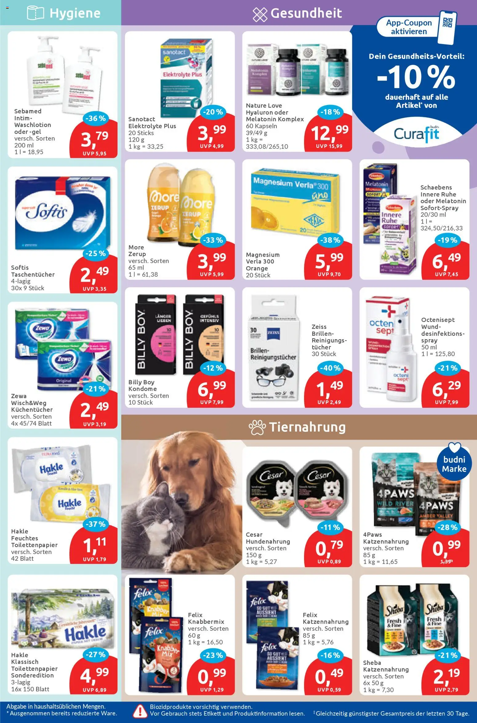 Budni Prospekt 	 – gültig ab 27.04.2026 | Seite: 5 | Produkte: Sheba, Zewa, Reinigungstücher, Toilettenpapier