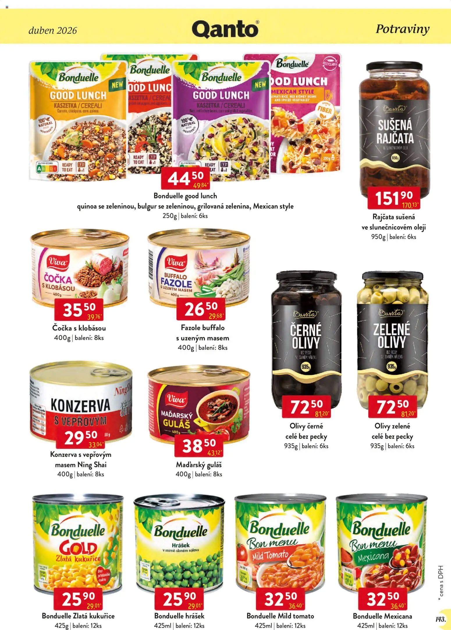 Astur & Qanto leták - Velkoobchod 04/2026 od 01.04.2026 | Strana: 143 | Produkty: Bulgur, Lunch, Guláš, Quinoa