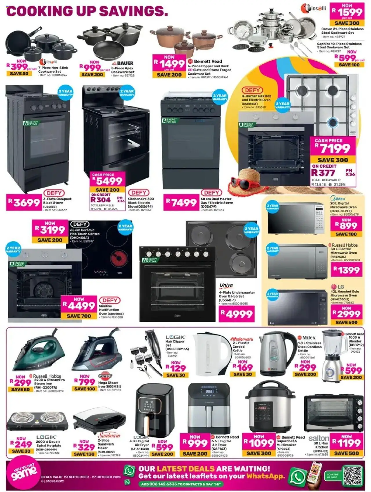 New Game catalogue – valid from 23.09.2025 | Page: 8 | Products: Stove, Iron, Blender, Air fryer