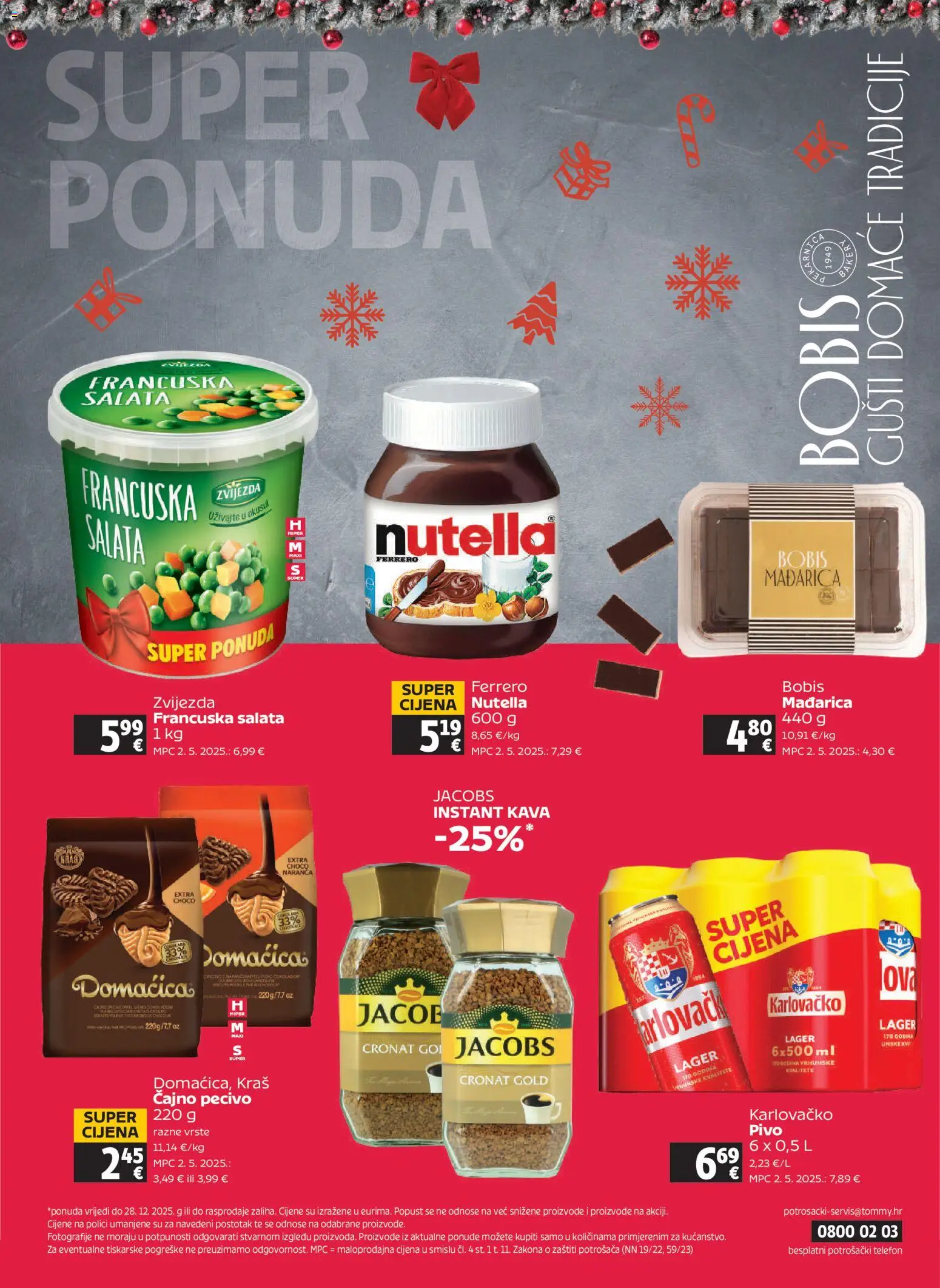 Tommy katalog | vrijedi od 18.12.2025 | Stranica: 32 | Proizvodi: Kava, Karlovačko, Salata, Pecivo