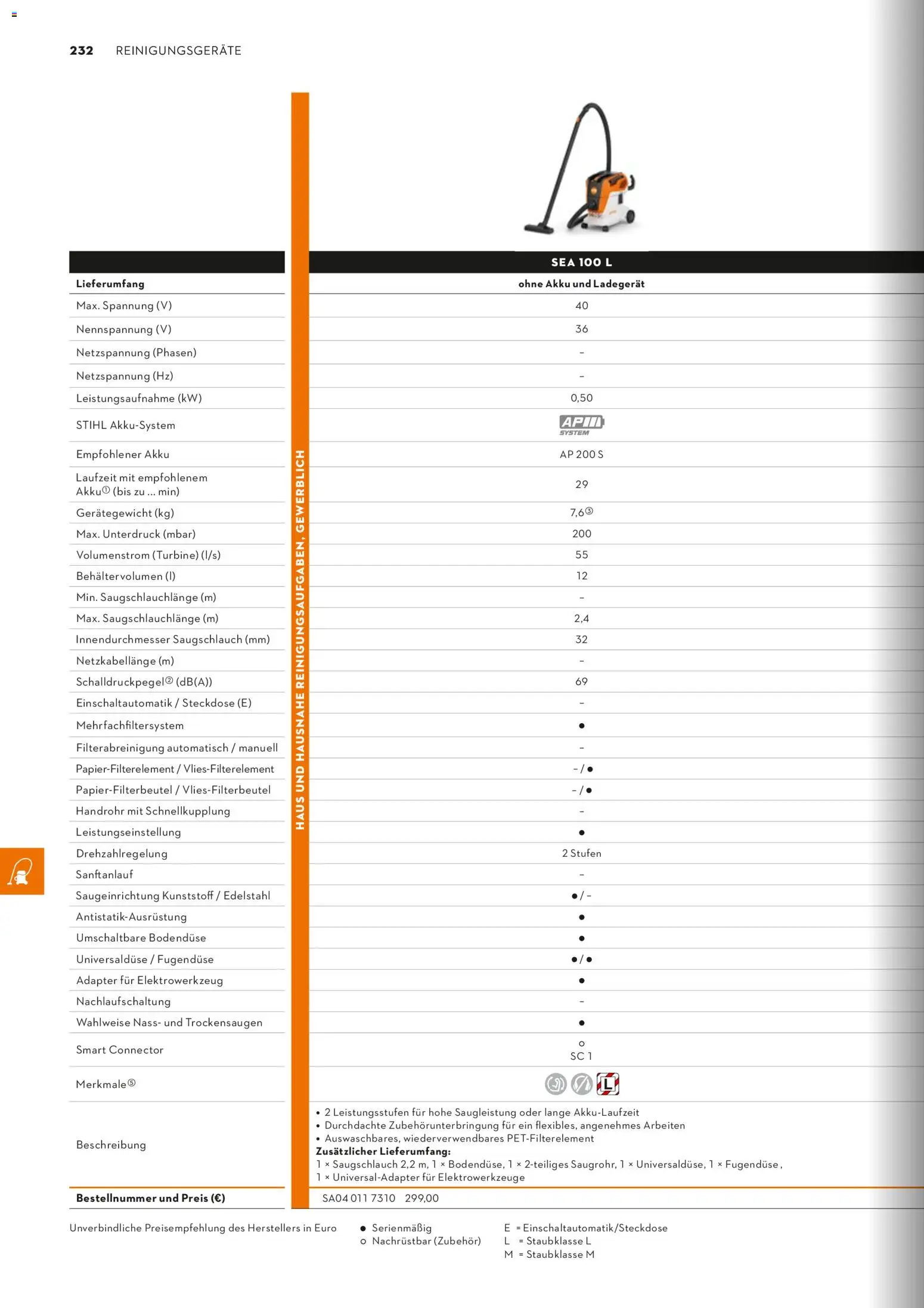 STIHL Katalog – gültig ab 01.01.2026 | Seite: 232 | Produkte: Adapter, Steckdose, Ladegerät