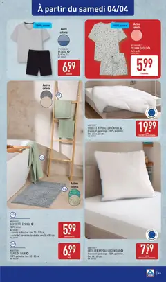 Aldi - Prévisualisation de Aldi - Catalogue de la semaine 14 valide à partir de 31.03.2026 | Page: 49 | Produits: Douche, Tapis, Couette, Pyjama