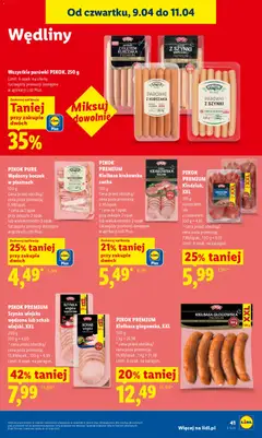 Pogląd oferty "PIKOK PREMIUM Szynka wiejska wędzona lub schab wiejski, XXL, Szynka wiejska wędzona lub schab wiejski, XXL, 200 g, 100 g = 4,00" - ważna od 09.04.2026 | Strona: 39