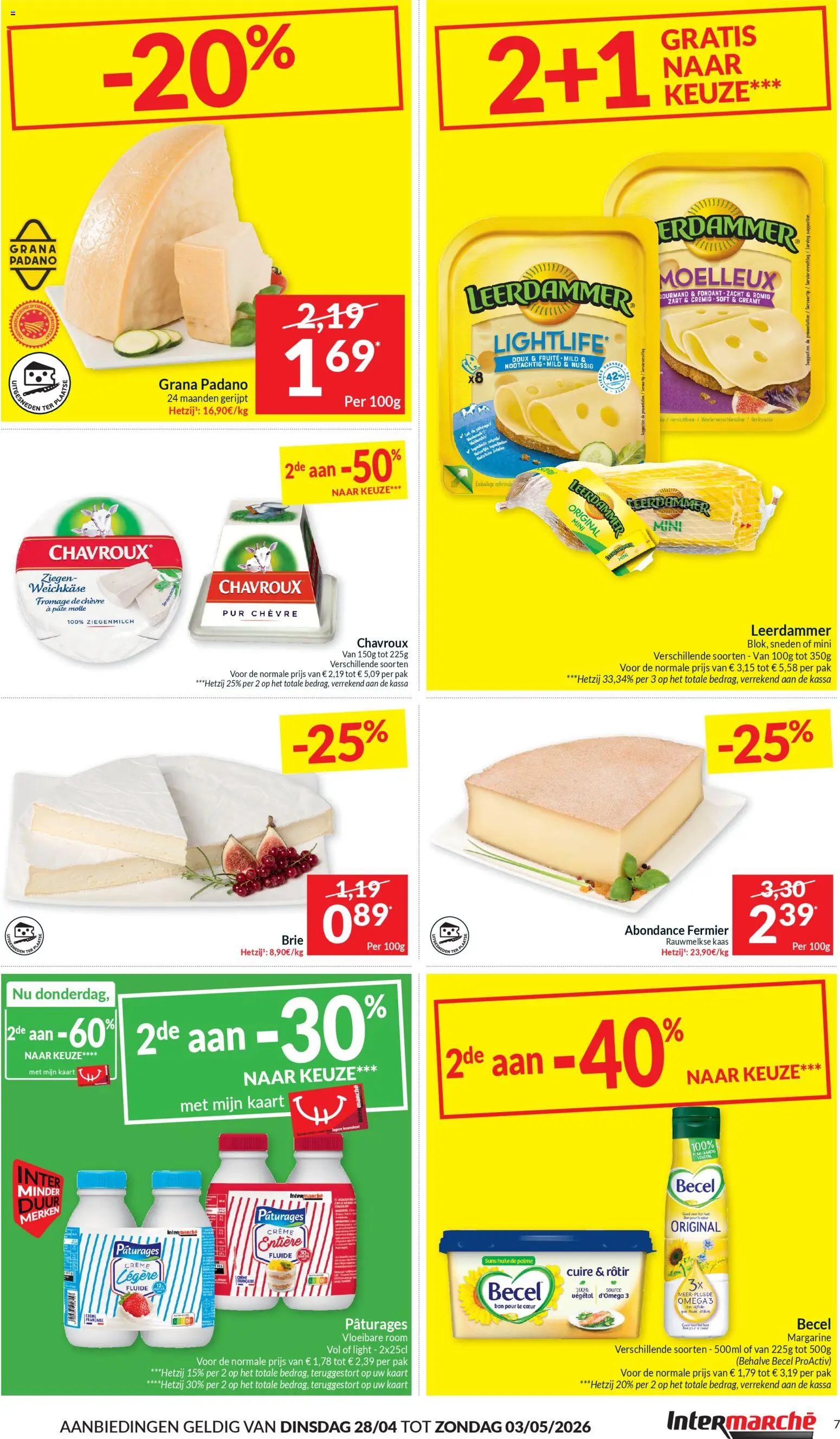 {H1} | Pagina: 7 | Producten: Brie, Crème, Kaart, Kaas