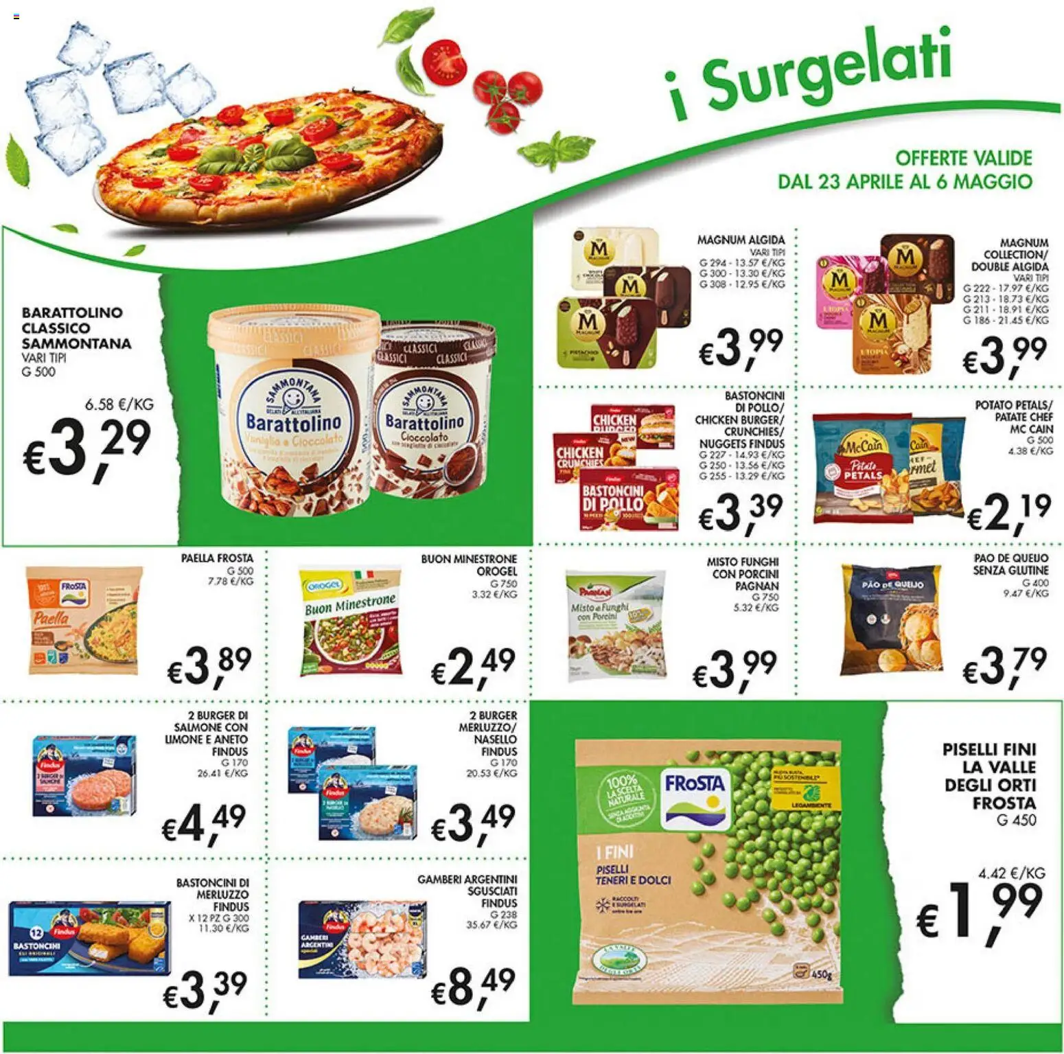 Volantino Coal del 23.04.2026 | Pagina: 14 | Prodotti: Minestrone, Salmone, Nuggets, Funghi