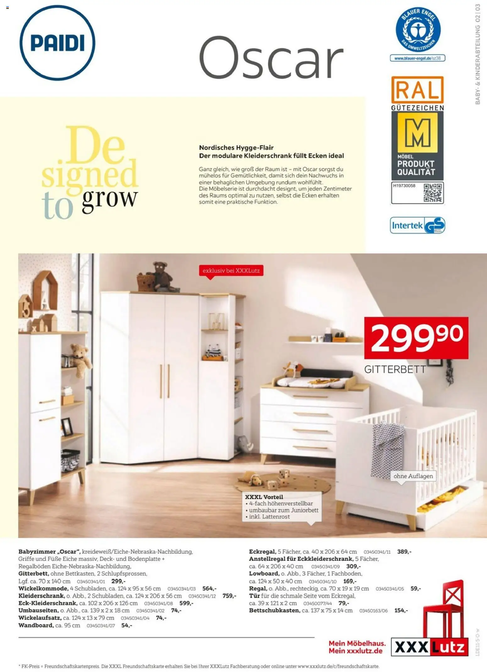 XXXL Lutz - PAIDI Spezial – gültig ab 09.11.2025 | Seite: 3 | Produkte: Kleiderschrank, Lattenrost, Tür