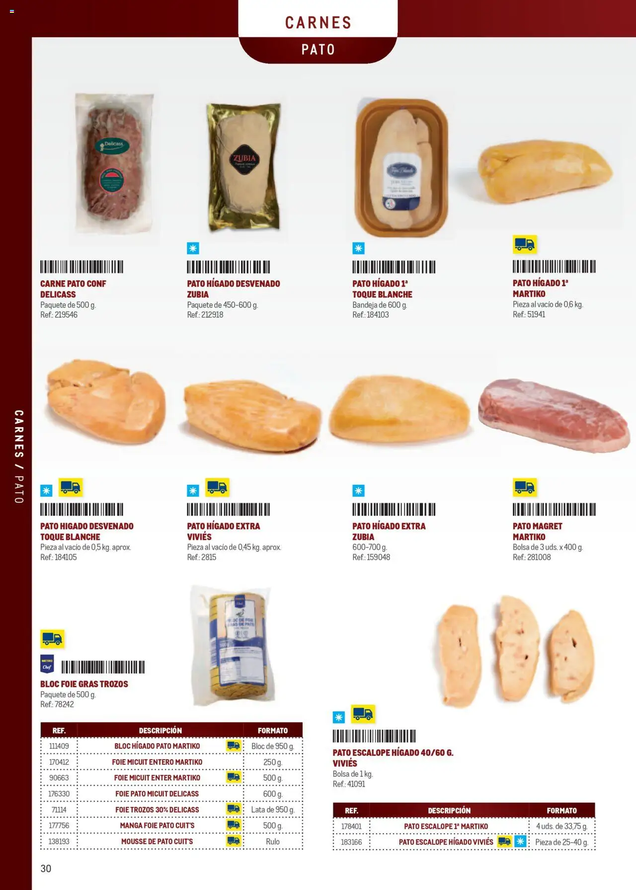 Makro - Especia Carta Prat │ válido desde el 08.04.2025 | Página: 30 | Productos: Mousse, Bolsa, Bandeja