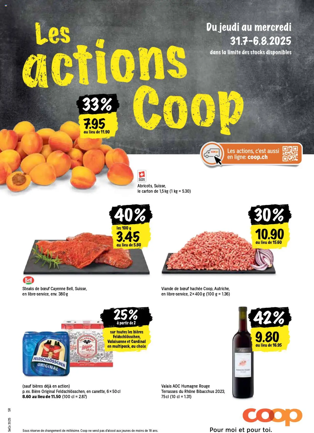Coop - Les actions de la semaine ab 31.07.2025 | Seite: 1 | Produkte: Rouge