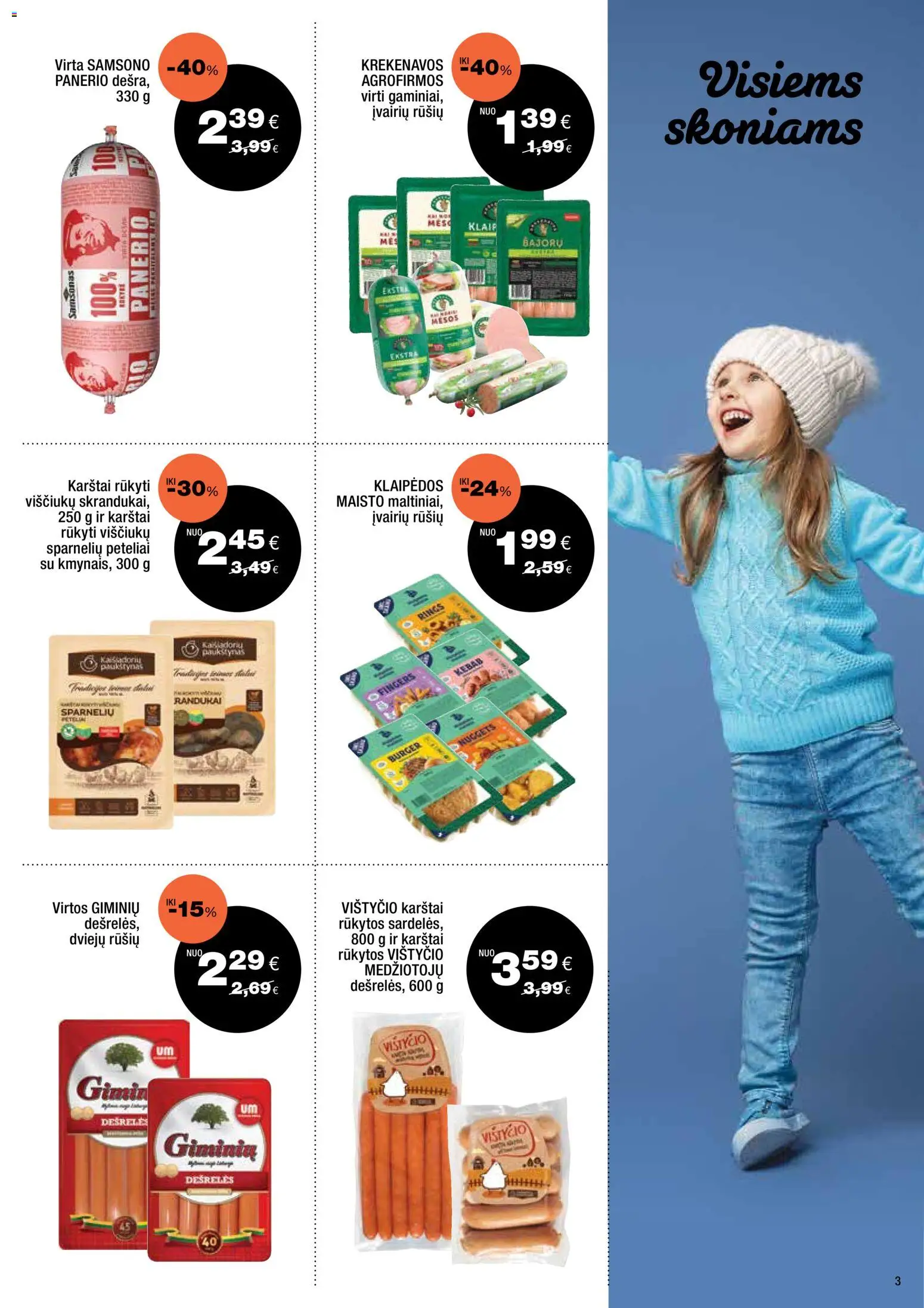 Express market akcijos nuo 25.01.2026 | Puslapis: 3 | Prekių: Dešrelės, Viščiukų