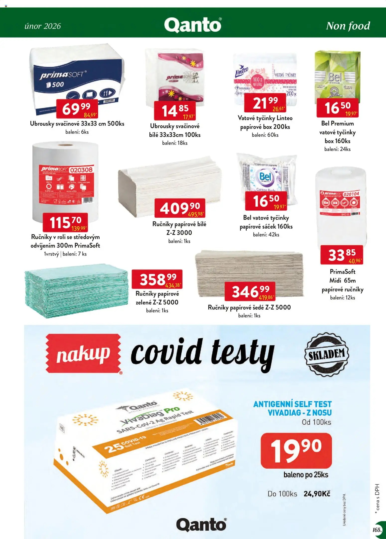 Astur & Qanto leták - Velkoobchod 02/2026 od 01.02.2026 | Strana: 165 | Produkty: Box, Test, Ručníky, Sáček