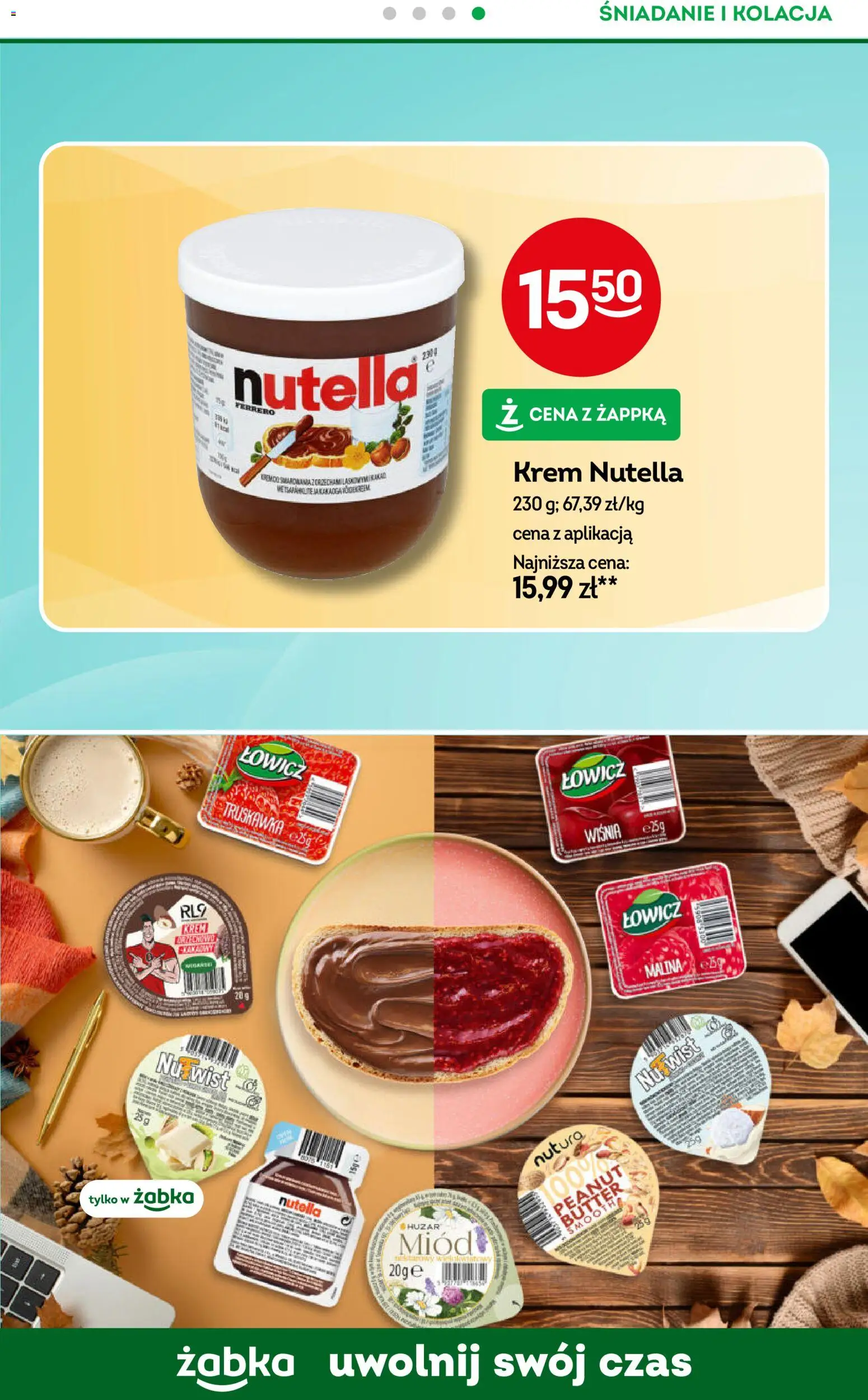 Żabka Gazetka - Codzienne produkty od 19.11.2025 | Strona: 14 | Produkty: Malina, Miód, Nutella, Krem