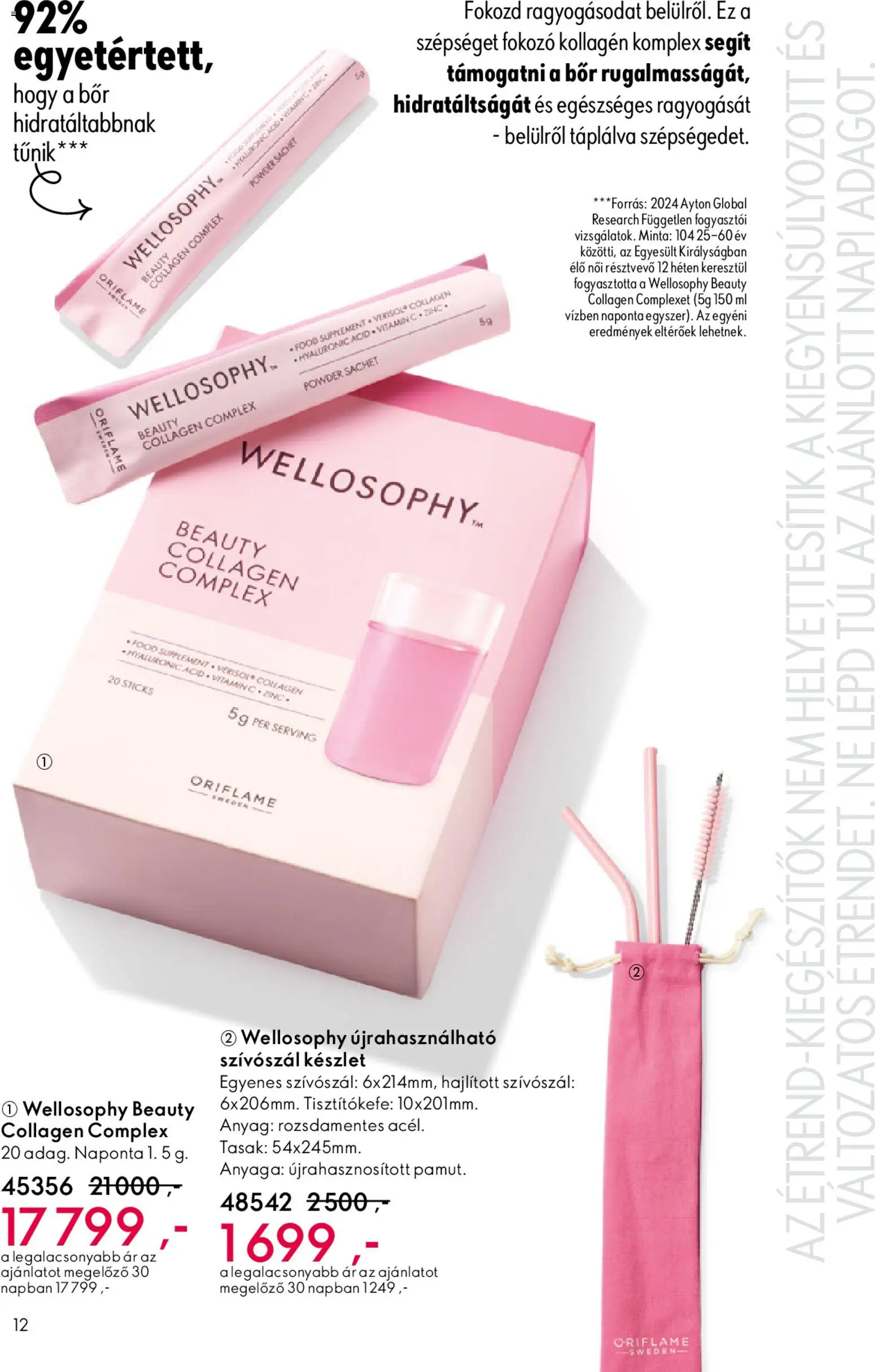 Oriflame akciós ujság - amely érvényes a következő dátumtól: 24.12.2025 | Oldal: 12 | Termékek: Kollagén, Bor