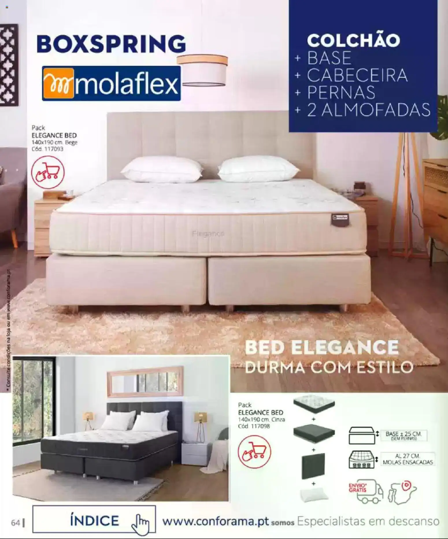 Conforama Camitis │ válido de 05.02.2026 | Página: 64 | Produtos: Base, Colchão