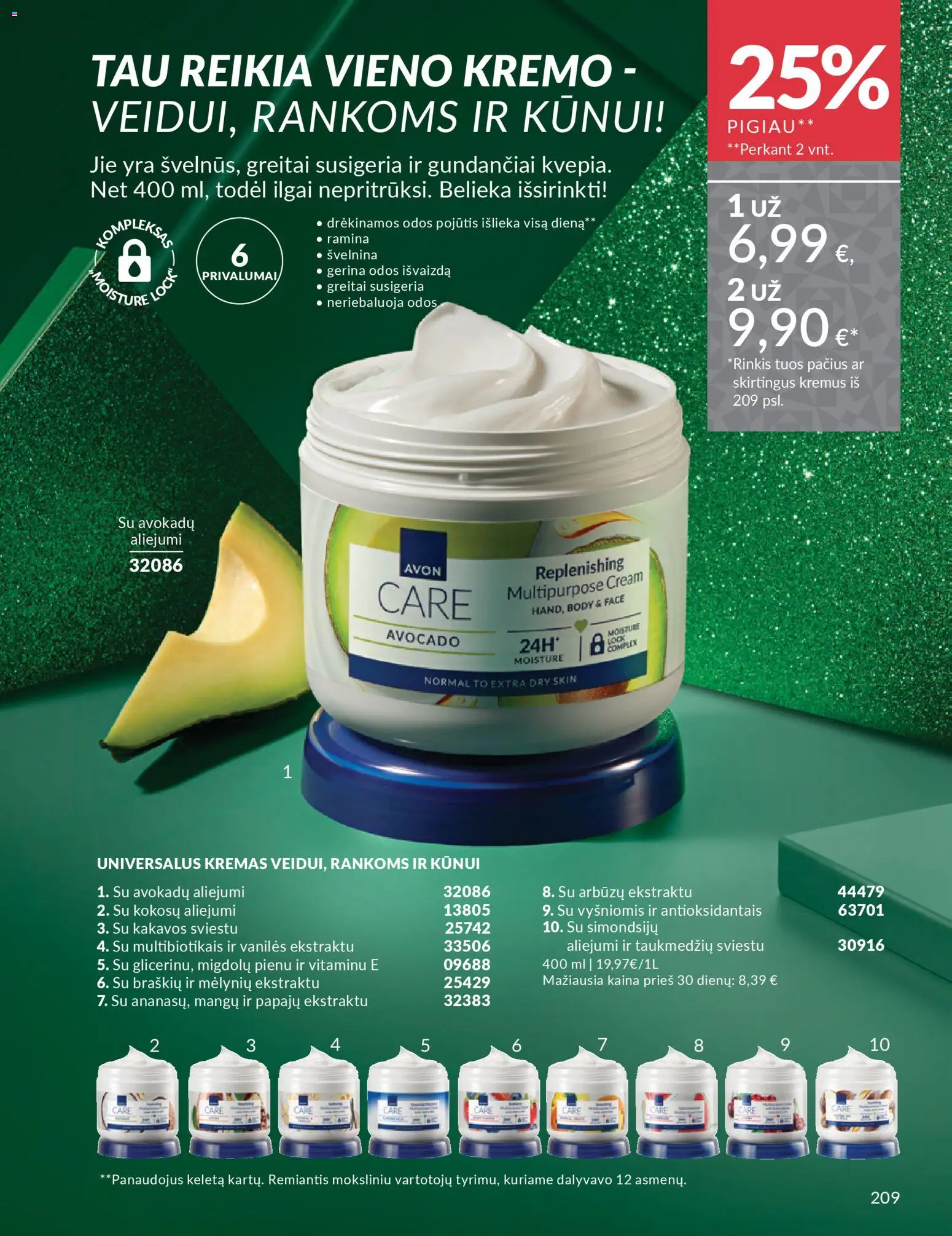 AVON akcijos nuo 01.11.2025 | Puslapis: 209 | Prekių: Kremas
