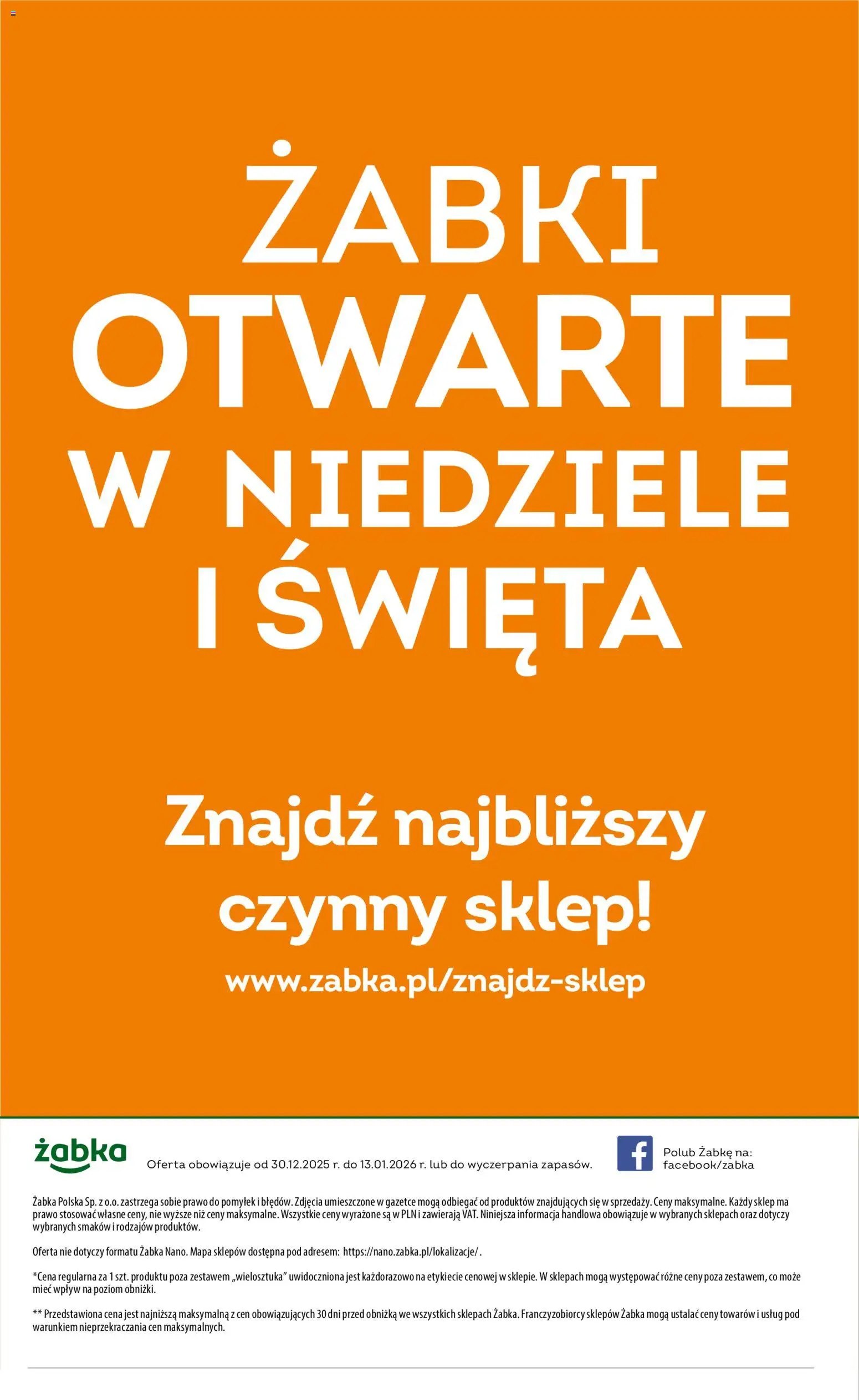 Żabka Gazetka - Codzienne produkty od 30.12.2025 | Strona: 12