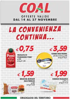 Anteprima del volantino Coal La Convenienza Continua catalogo valido a partire dal 14.11.2025