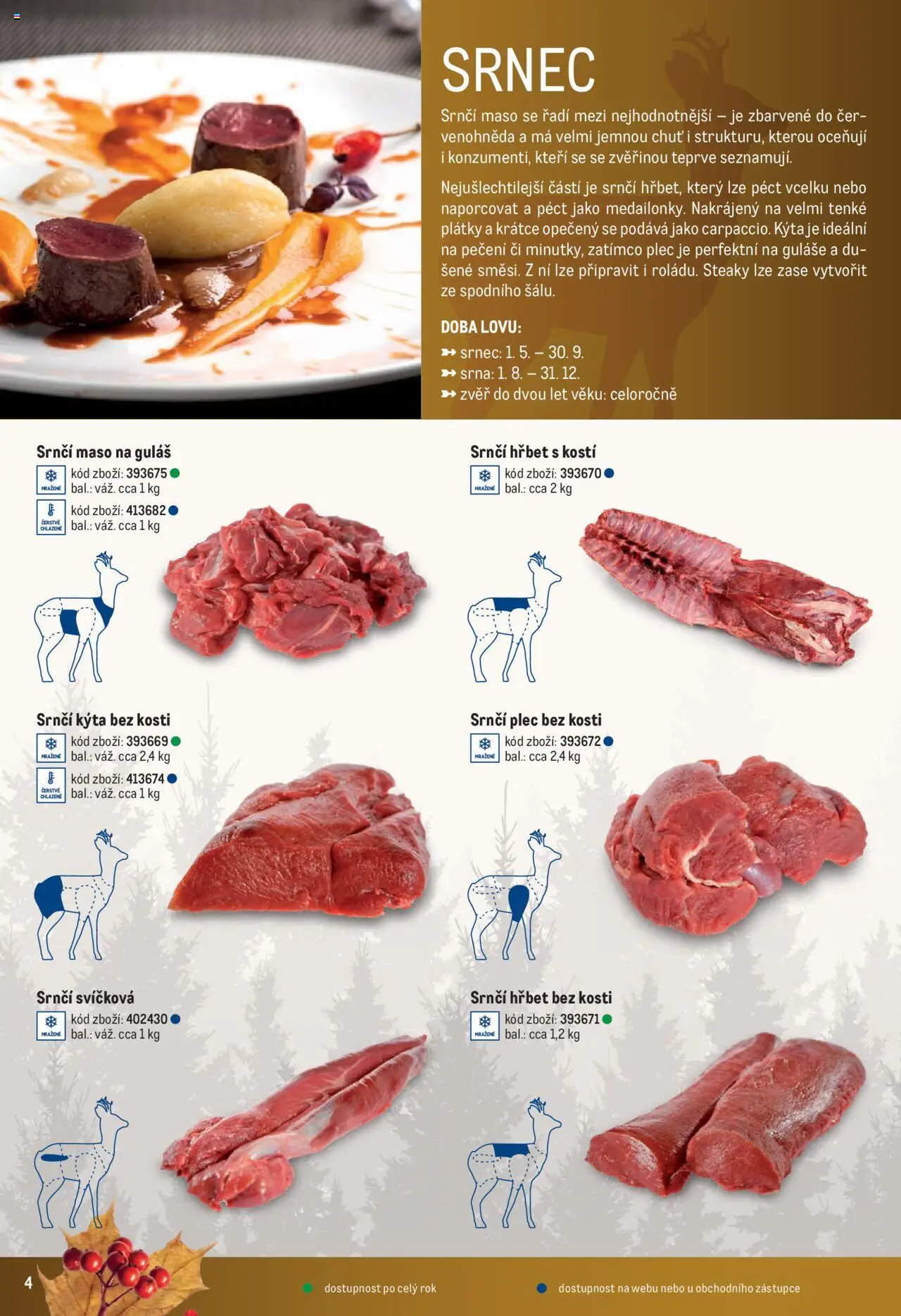 Makro leták - Zvěřina od 25.11.2024 | Strana: 4 | Produkty: Plec bez kosti, Kýta bez kosti, Guláš, Kýta
