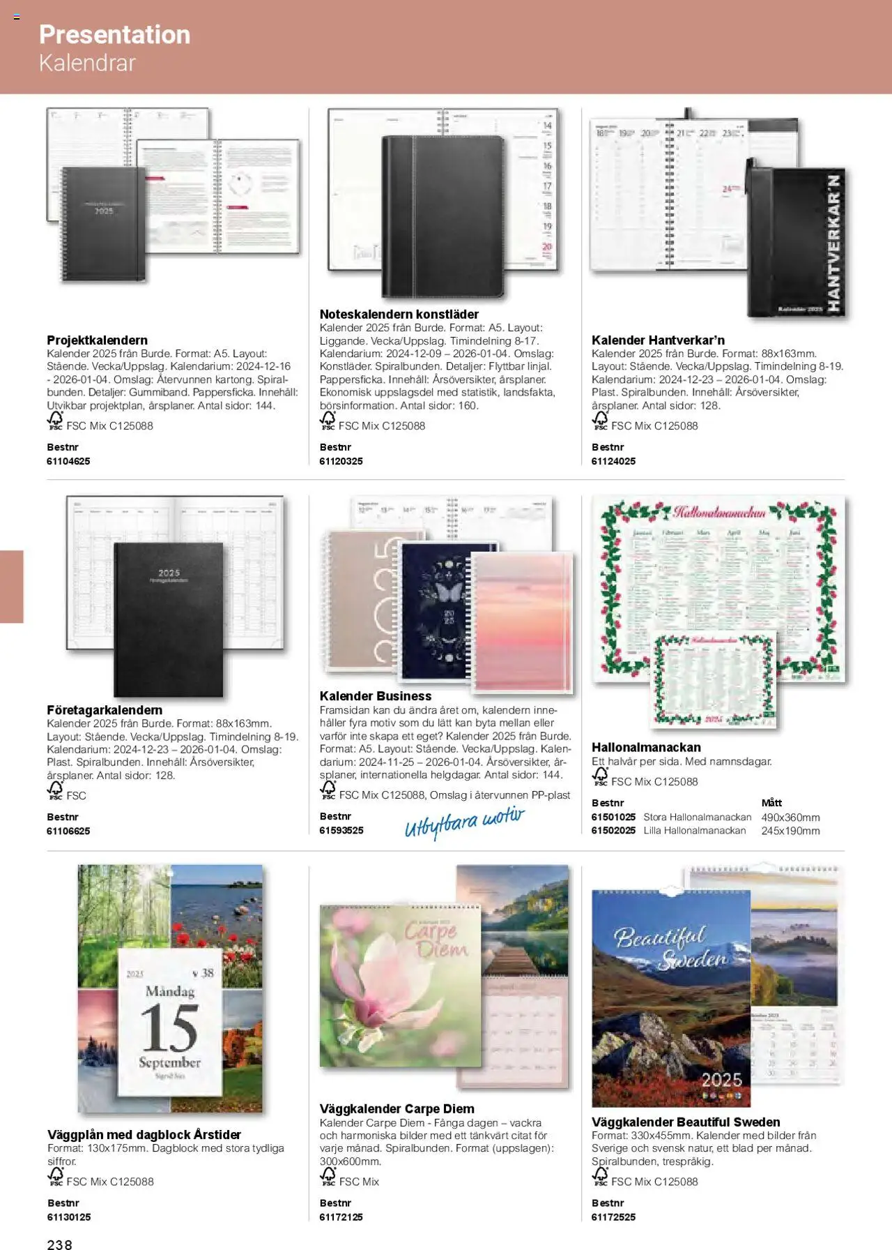 Office Depot reklamblad aktuell från 01.02.2025 | Sida: 240 | Produkter: Kalender