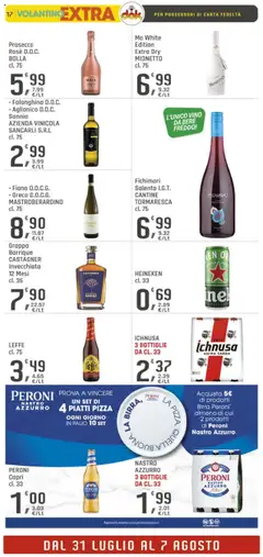 Volantino DOK del 31.07.2025 | Pagina: 17 | Prodotti: Pizza, Prosecco, Vino, Grappa