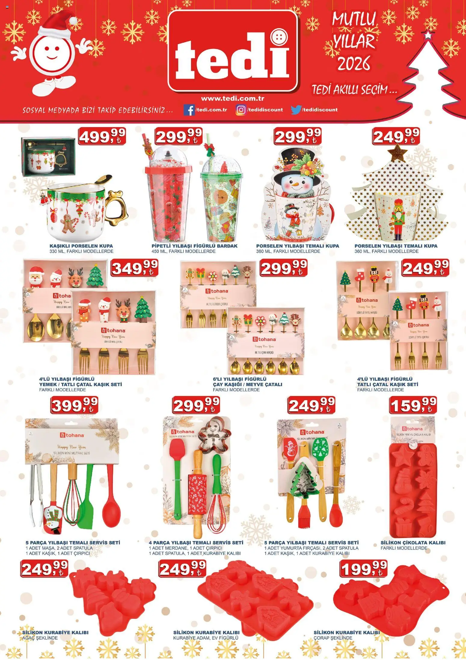 Tedi  - Katalog - 10.12.2025 tarihinden itibaren geçerlidir | Sayfa: 3 | Ürünler: Yumurta, Çikolata, Kurabiye, Meyve