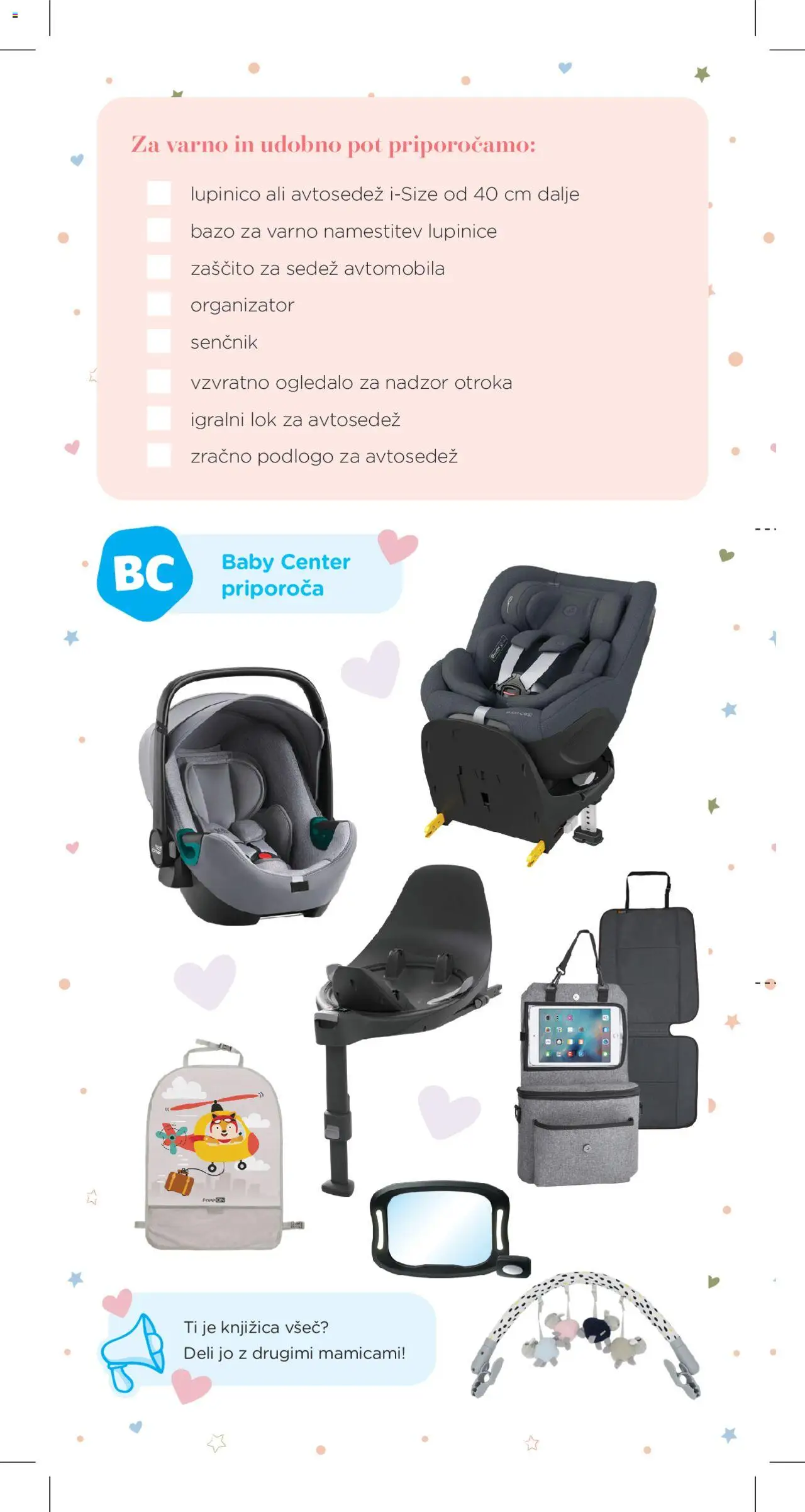 Baby center katalog nosečka │ velja od 01.07.2025 | Stran: 56 | Izdelki: Senčnik, Ogledalo