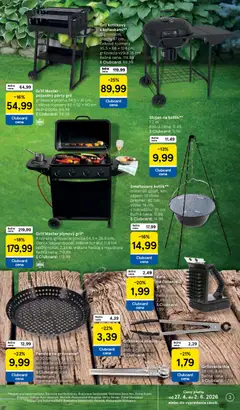 Tesco leták platný od 27.04.2026 | Strana: 3 | Produkty: Gril, Panvica, Kefa