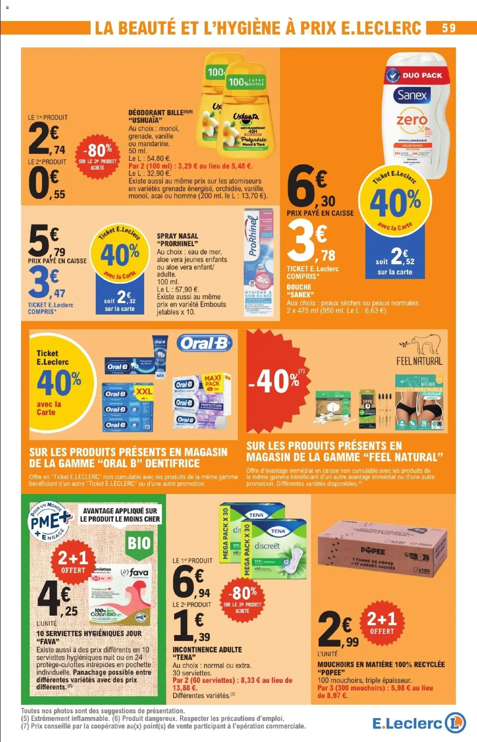 {H1} | Page: 59 | Produits: Coton, Dentifrice, Douche, Culotte