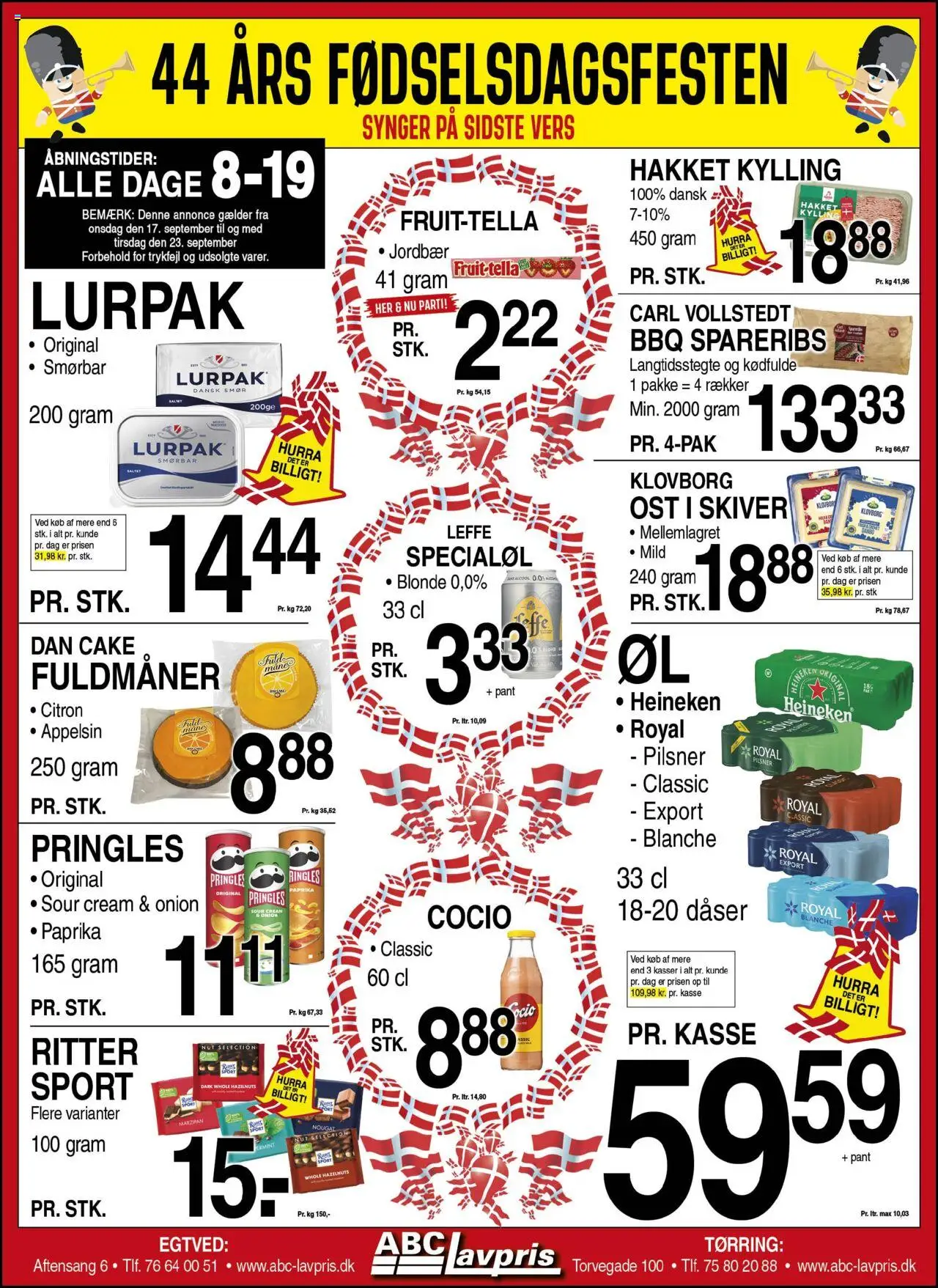 Abc Lavpris tilbudsavis – gyldig fra 17.09.2025 | Side: 1 | Produkter: Smør, Ost, Spareribs, Paprika
