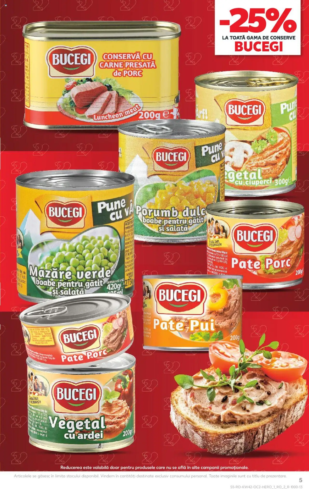 Kaufland RO akciós ujság - amely érvényes a következő dátumtól: 15.10.2025 | Oldal: 5 | Termékek: Saláta