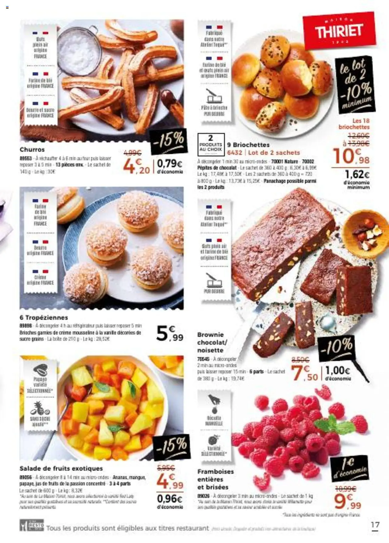  | Page: 17 | Produits: Noisette, Farine, Jus, Crème