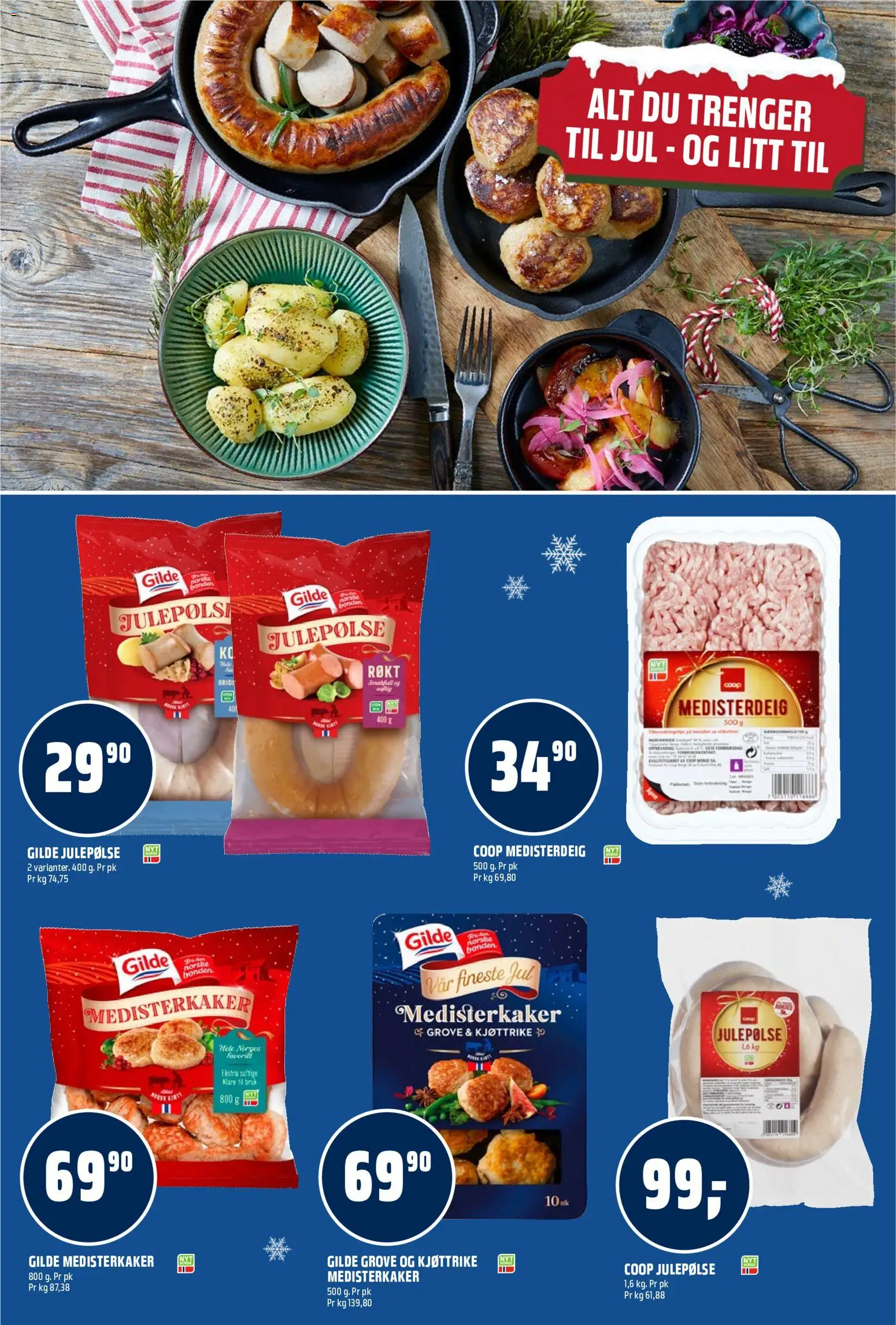 {H1} | Side: 12 | Produkter: Medisterdeig, Medisterkaker