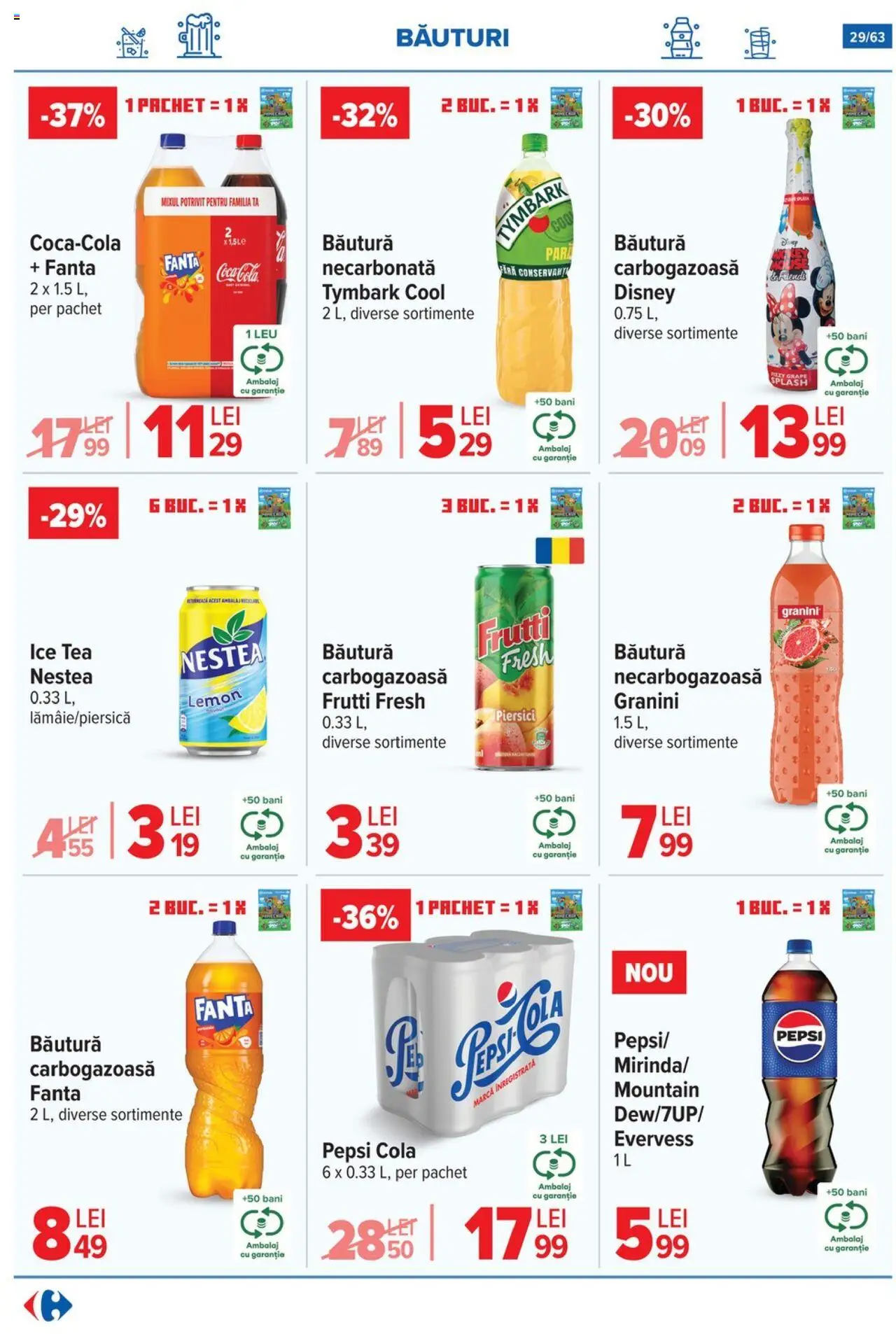 Noul catalog Carrefour – valabil de la 01.10.2025 | Pagină: 30 | Produse: Amerikan servis, Ice tea
