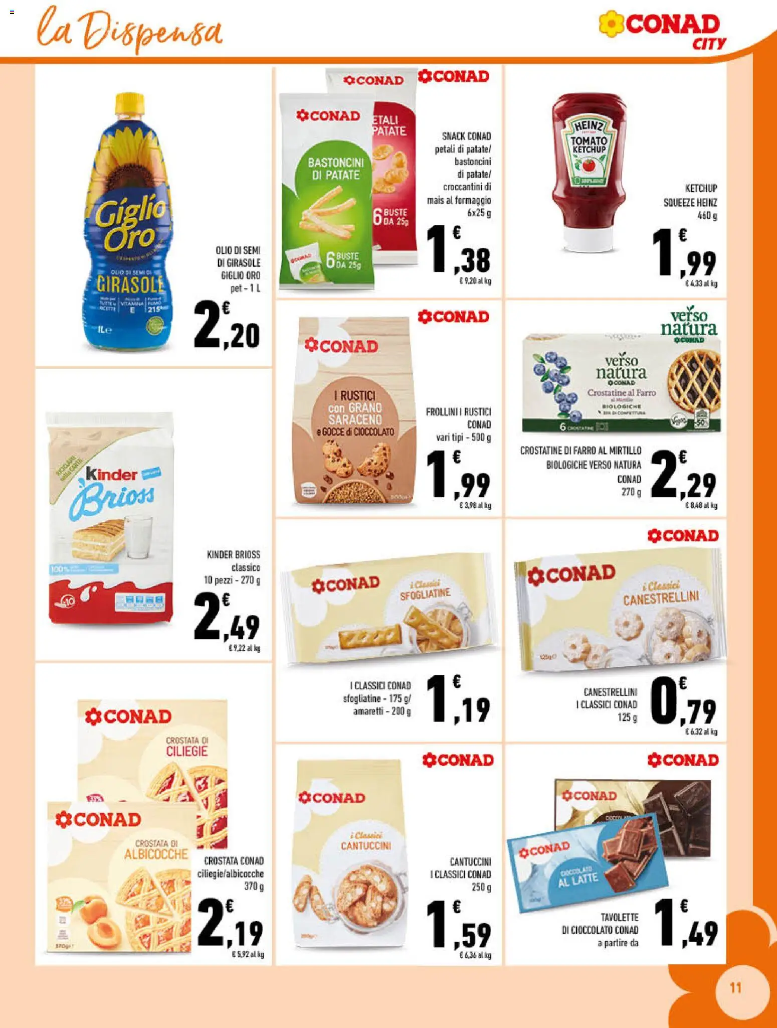 Volantino Conad del 03.01.2026 | Pagina: 11 | Prodotti: Patate, Formaggio, Albicocche, Farro