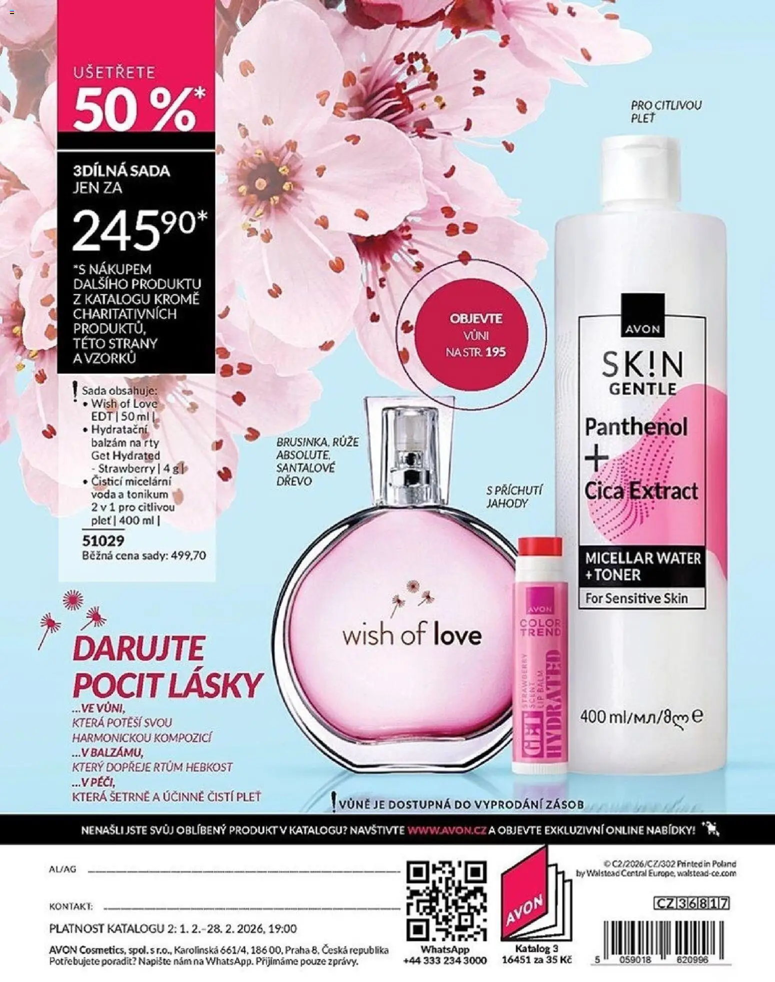 Avon katalog 2/2026 od 01.02.2026 | Strana: 196 | Produkty: Voda, Balzám na rty, Toner, Panthenol