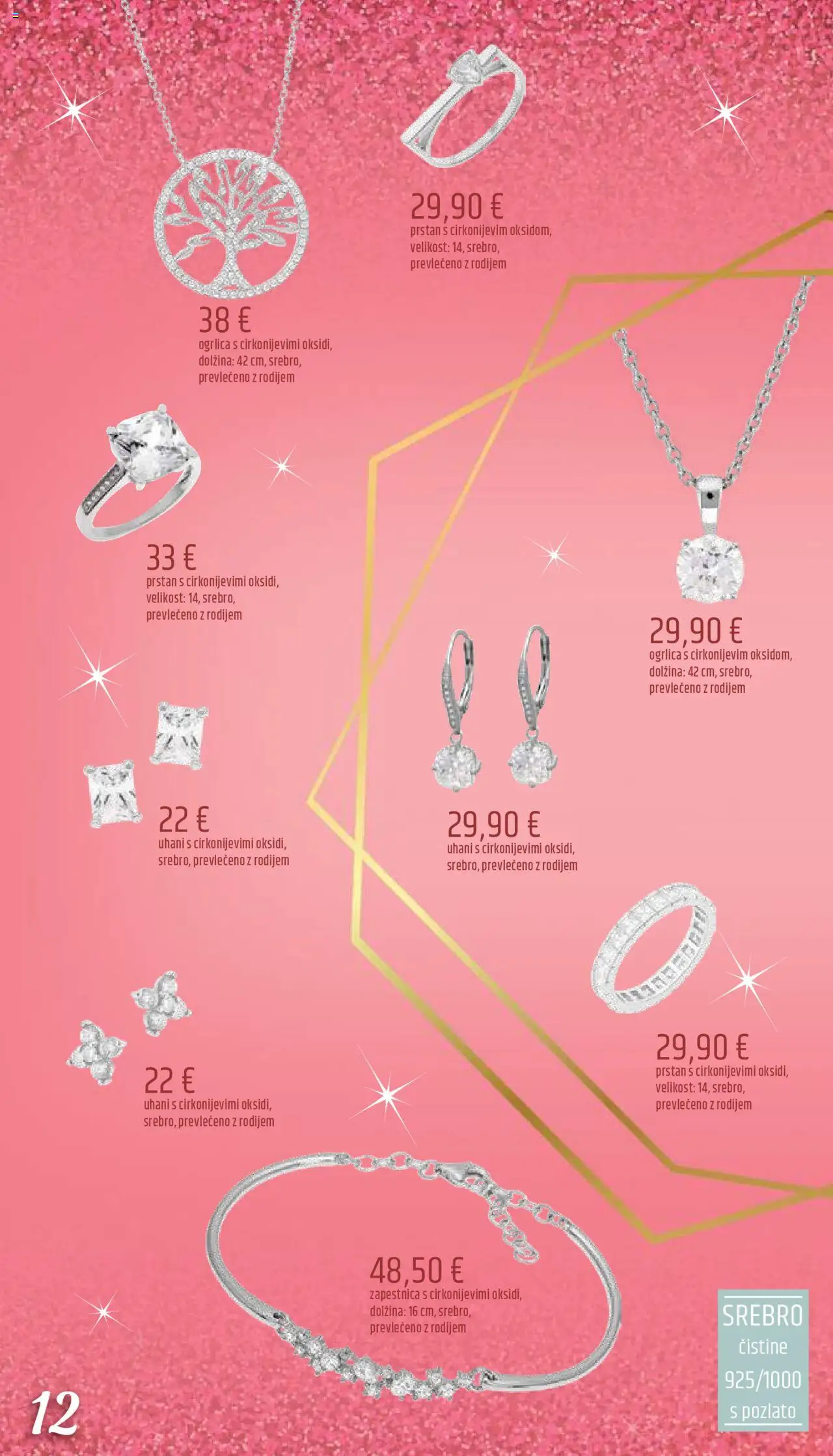 Novi E.leclerc katalog ponudbe – veljaven od 03.10.2025 | Stran: 12 | Izdelki: Zapestnica, Prstan, Uhani