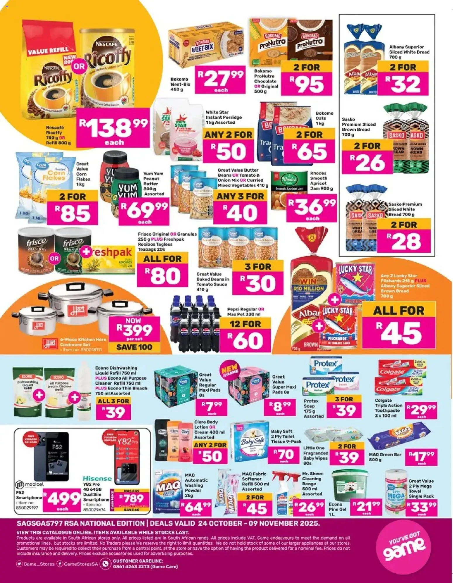 New Game catalogue – valid from 24.10.2025 | Page: 2 | Products: BB cream, Pads, Tomato sauce, Soap