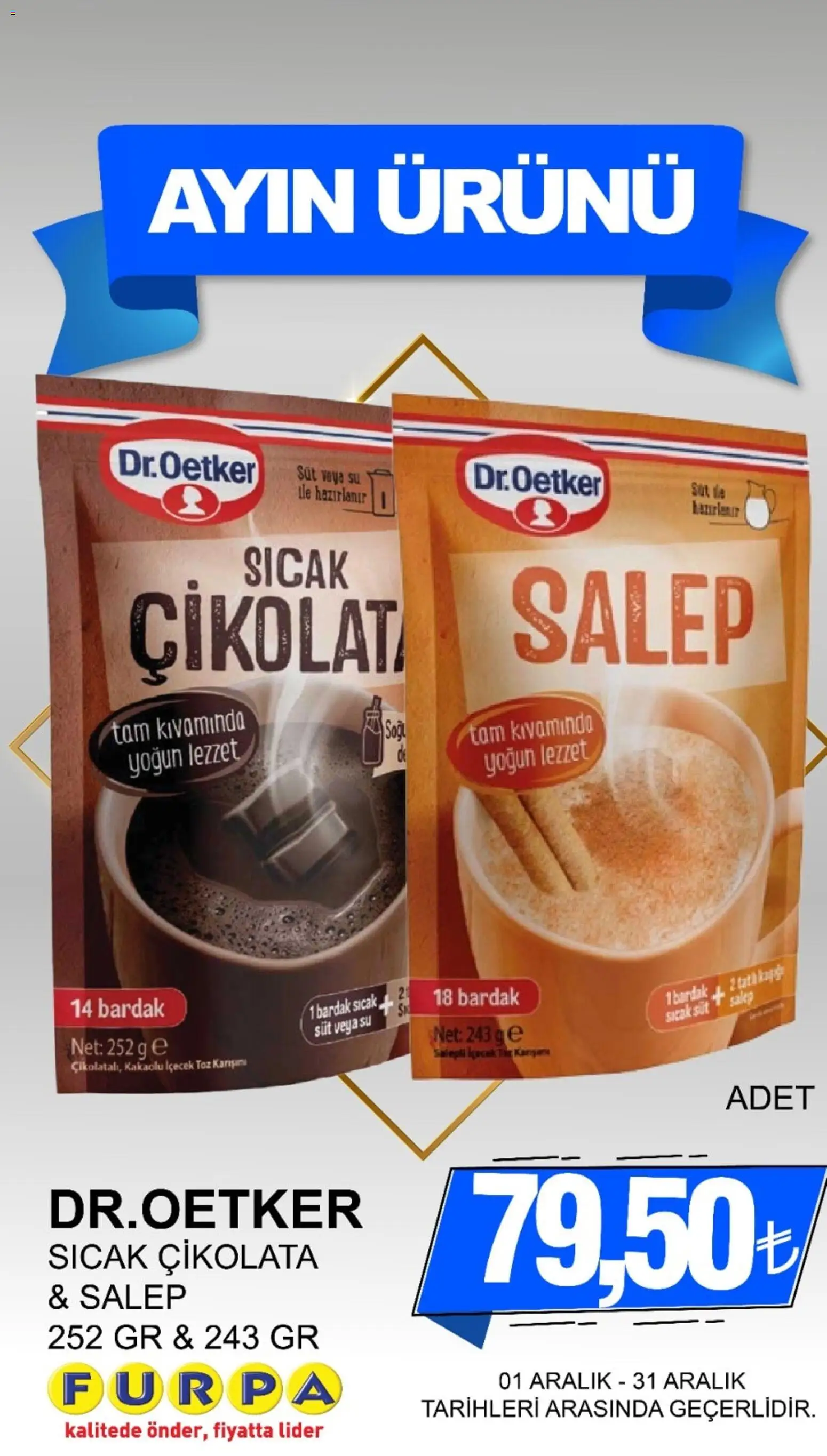 Furpa Ayın Ürünleri - 01.12.2025 tarihinden itibaren geçerlidir | Sayfa: 6 | Ürünler: Süt, Çikolata, Zselatin, Sıcak çikolata