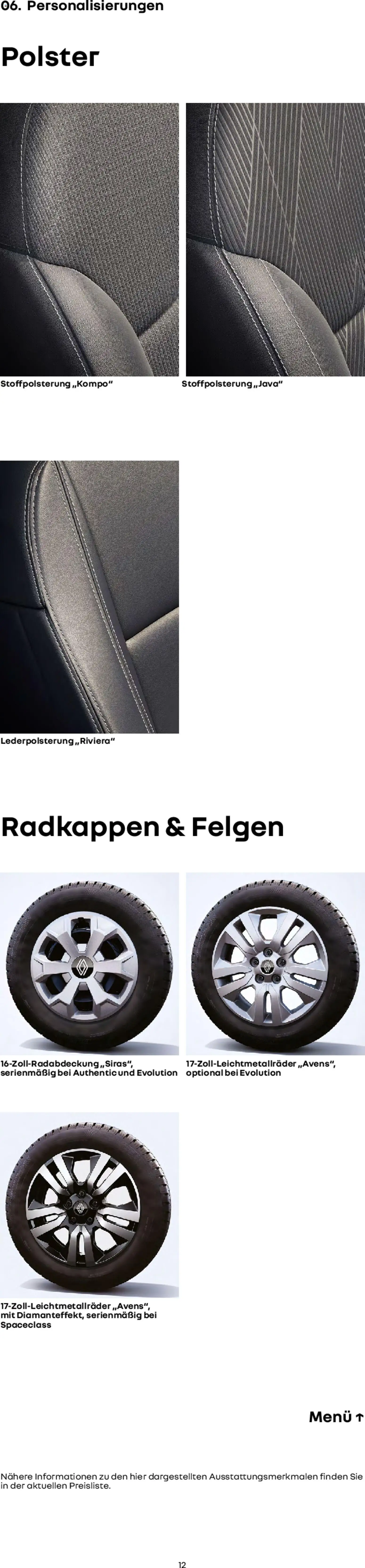 Renault Trafic Combi – gültig ab 15.01.2026 | Seite: 12