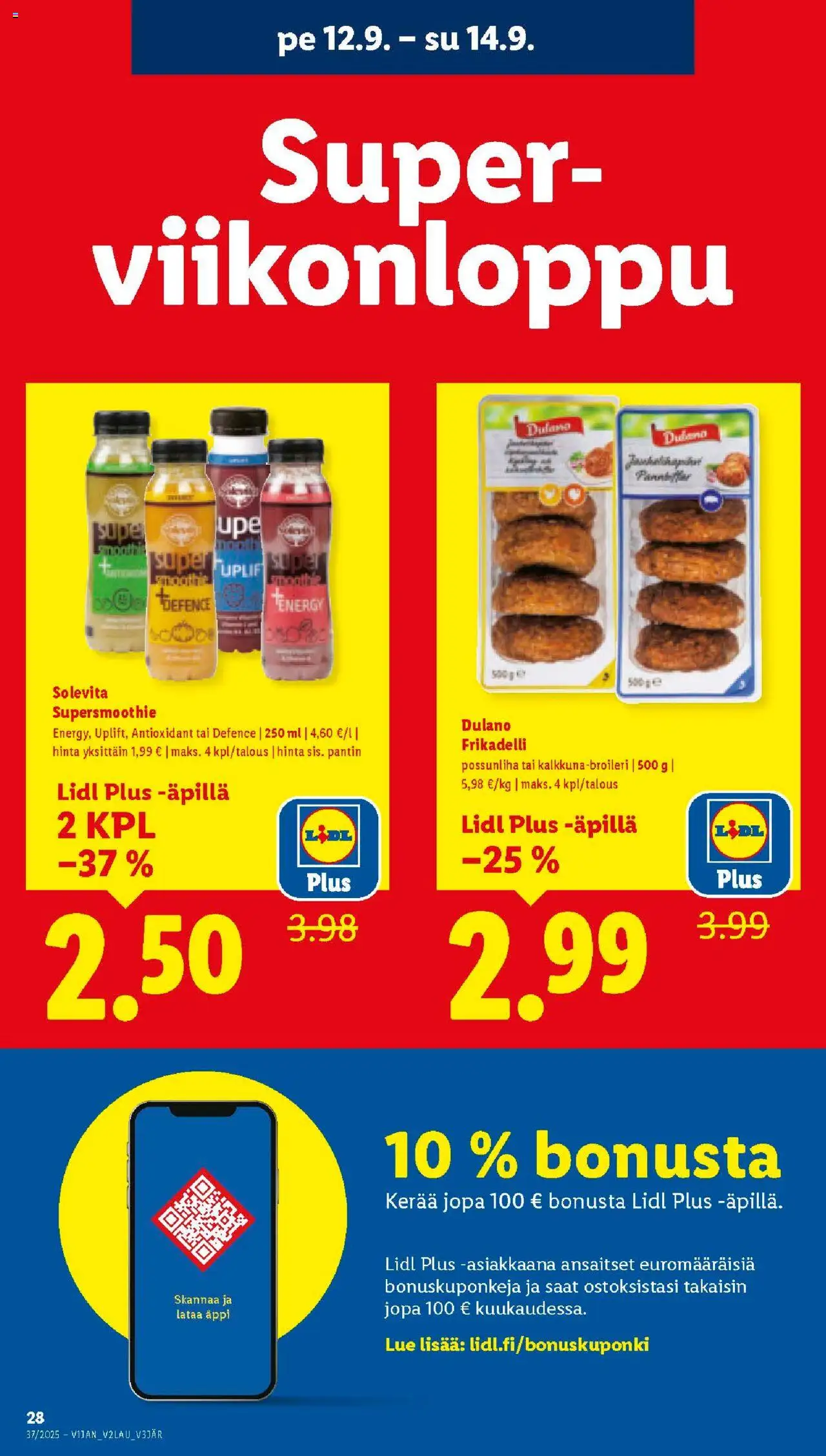 Lidl tarjoukset - Tampere – voimassa 11.09.2025 alkaen | Sivu: 28