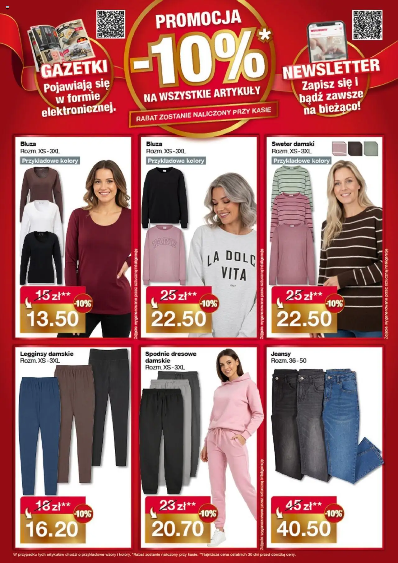 Woolworth Gazetka od 21.10.2025 | Strona: 4 | Produkty: Sweter, Spodnie, Legginsy, Legginsy damskie