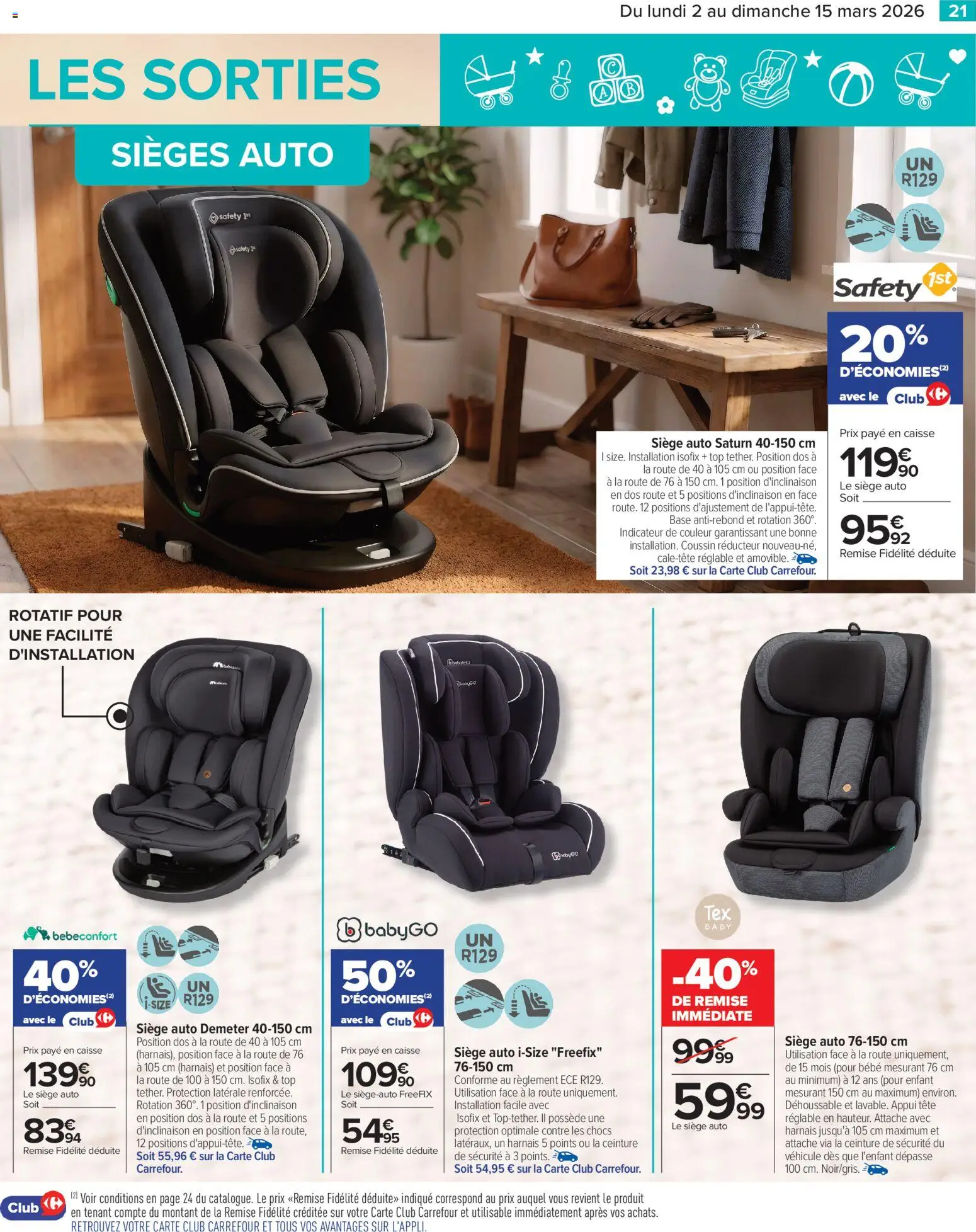 {H1} | Page: 21 | Produits: Ceinture, Base, Siège auto