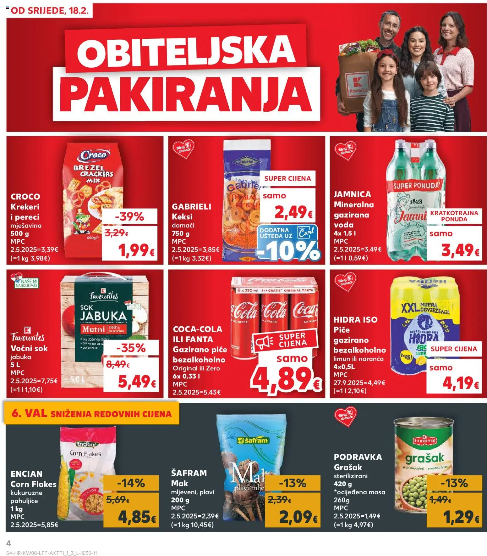 Kaufland HR akciós ujság - amely érvényes a következő dátumtól: 18.02.2026 | Oldal: 4