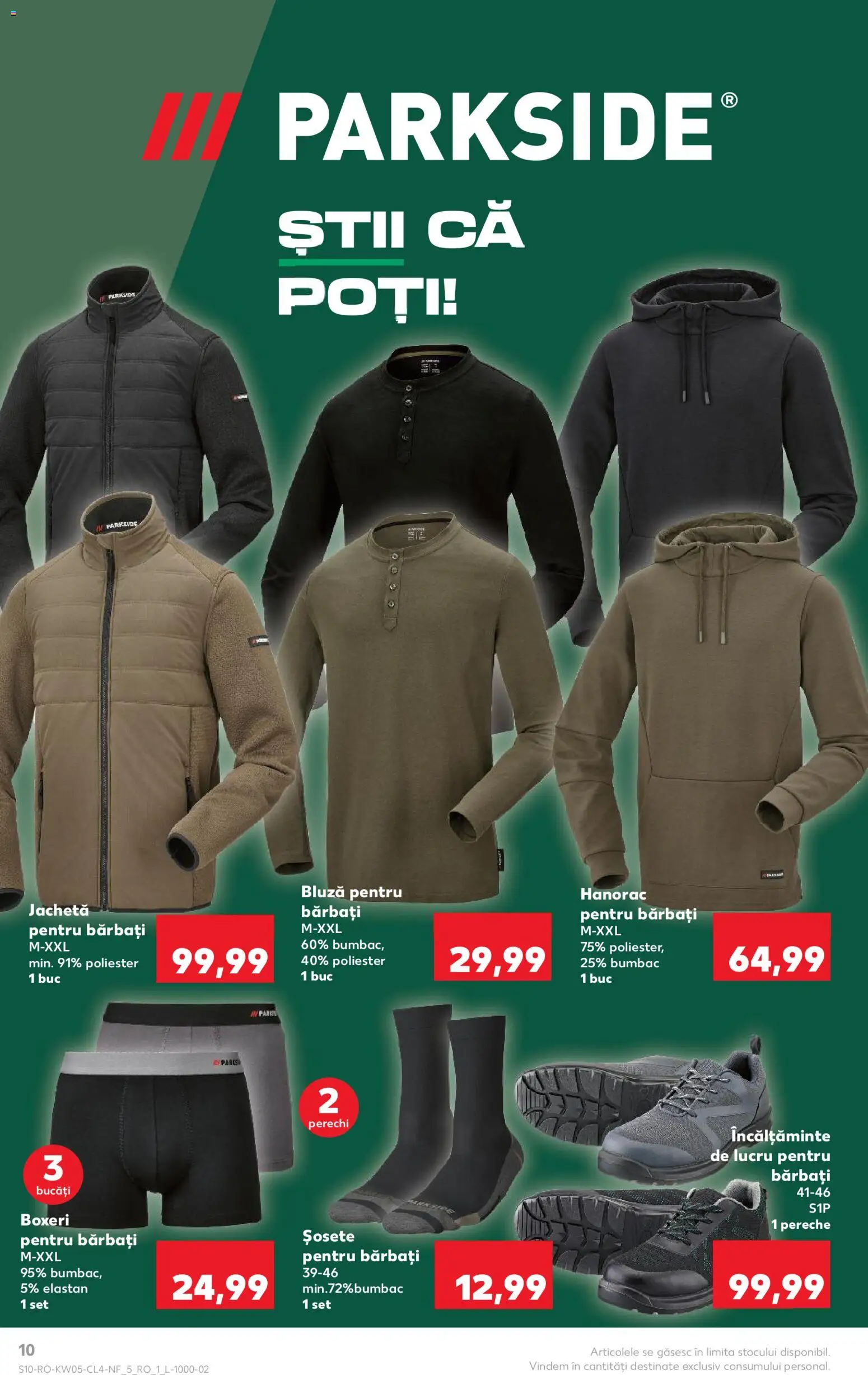 Noul catalog Kaufland – valabil de la 28.01.2026 | Pagină: 10 | Produse: Jachetă, Bornoz takımı, Șosete, Keşe