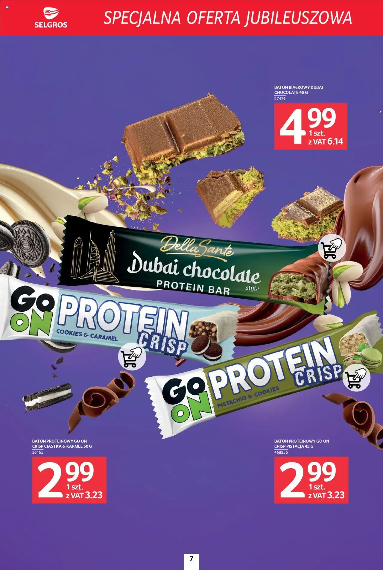 Selgros cash&carry Gazetka - Specjalna oferta jubileuszowa od 11.09.2025 | Strona: 7 | Produkty: Baton, Ciastka