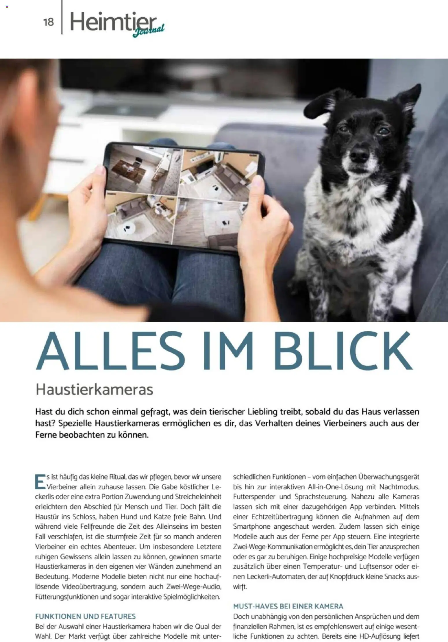 zookauf  Heimtier Journal – gültig ab 01.02.2026 | Seite: 18 | Produkte: Kamera, Smartphone